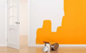 pintar piso en Valencia - habitación naranja